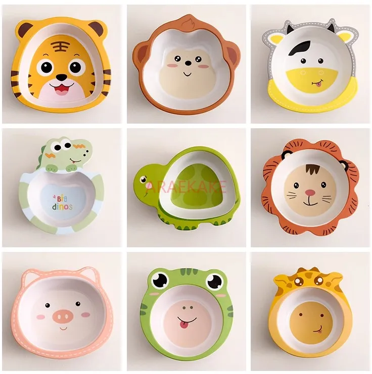 Children's tableware cartoon bowl, baby complementary food rice bowl, baby specific anti drop children's bowl