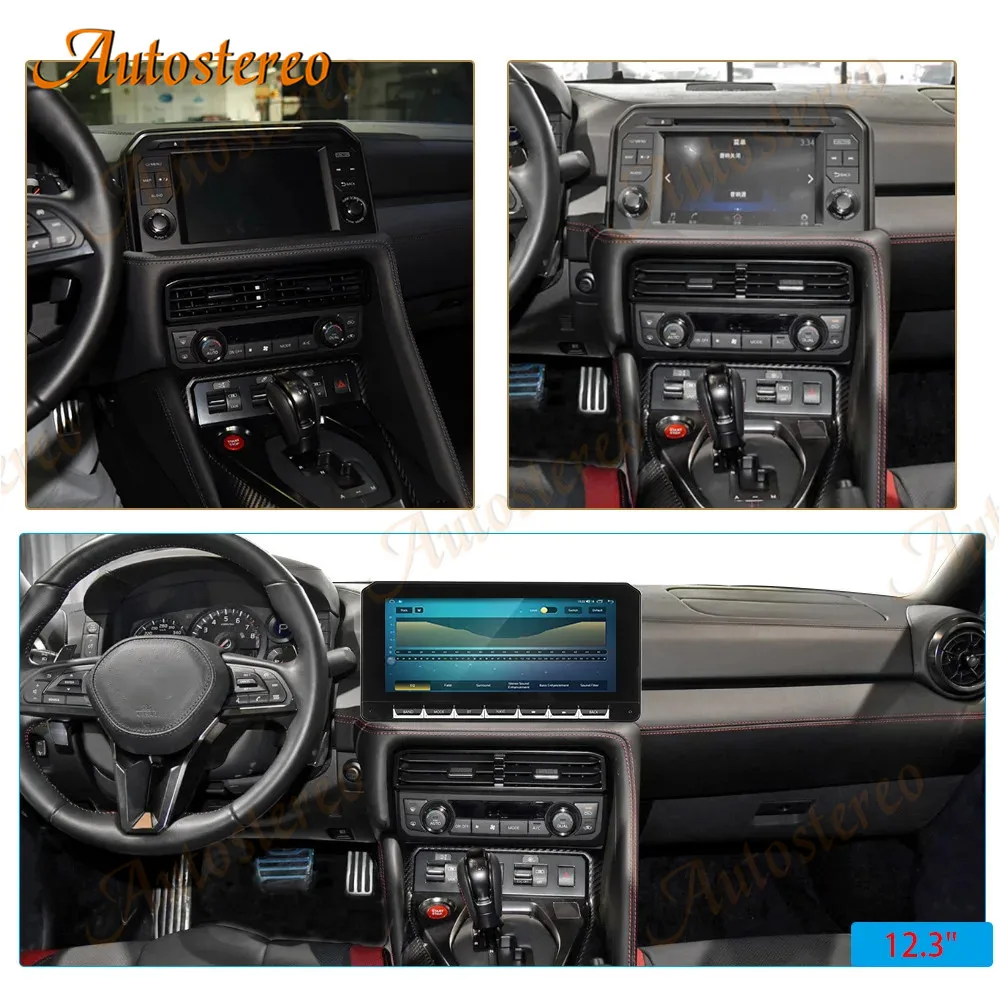 Android Carplay For Nissan GT-R 2017-2024 Car Radio GPS Navigation Tape Recorder Multimedia Player Head Unit Auto Stereo