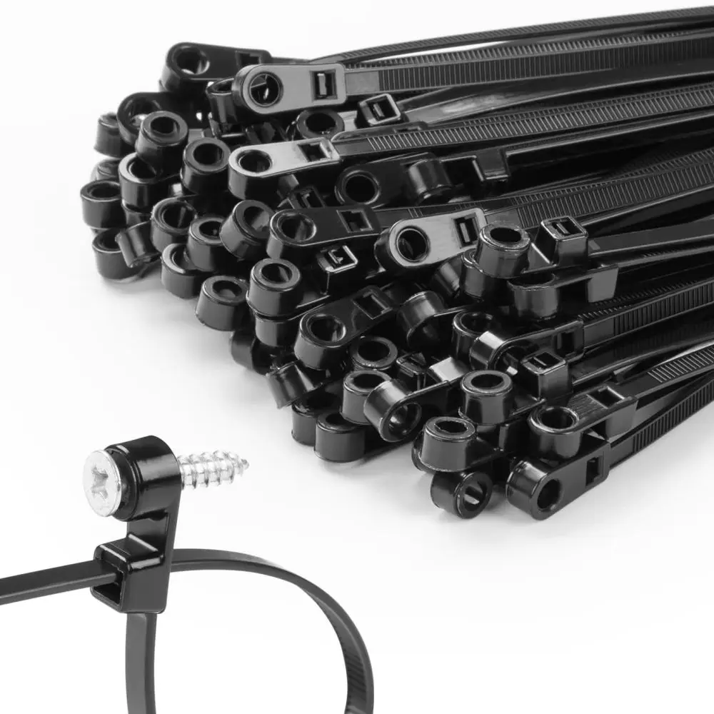 Industrial Nylon Fixing Straps Cable Ties Heavy Duty Wire Organizer Durable Wear Resistant Fastening Management Tools