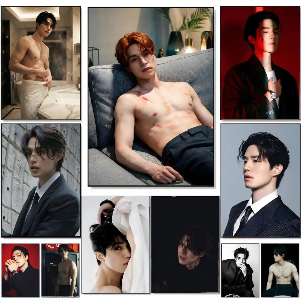 Actor L-Lee D-Dong W-Wook Poster Wall Art Print Art Suitable for Living Room Bedroom Bar Parlor Home Decor Gift