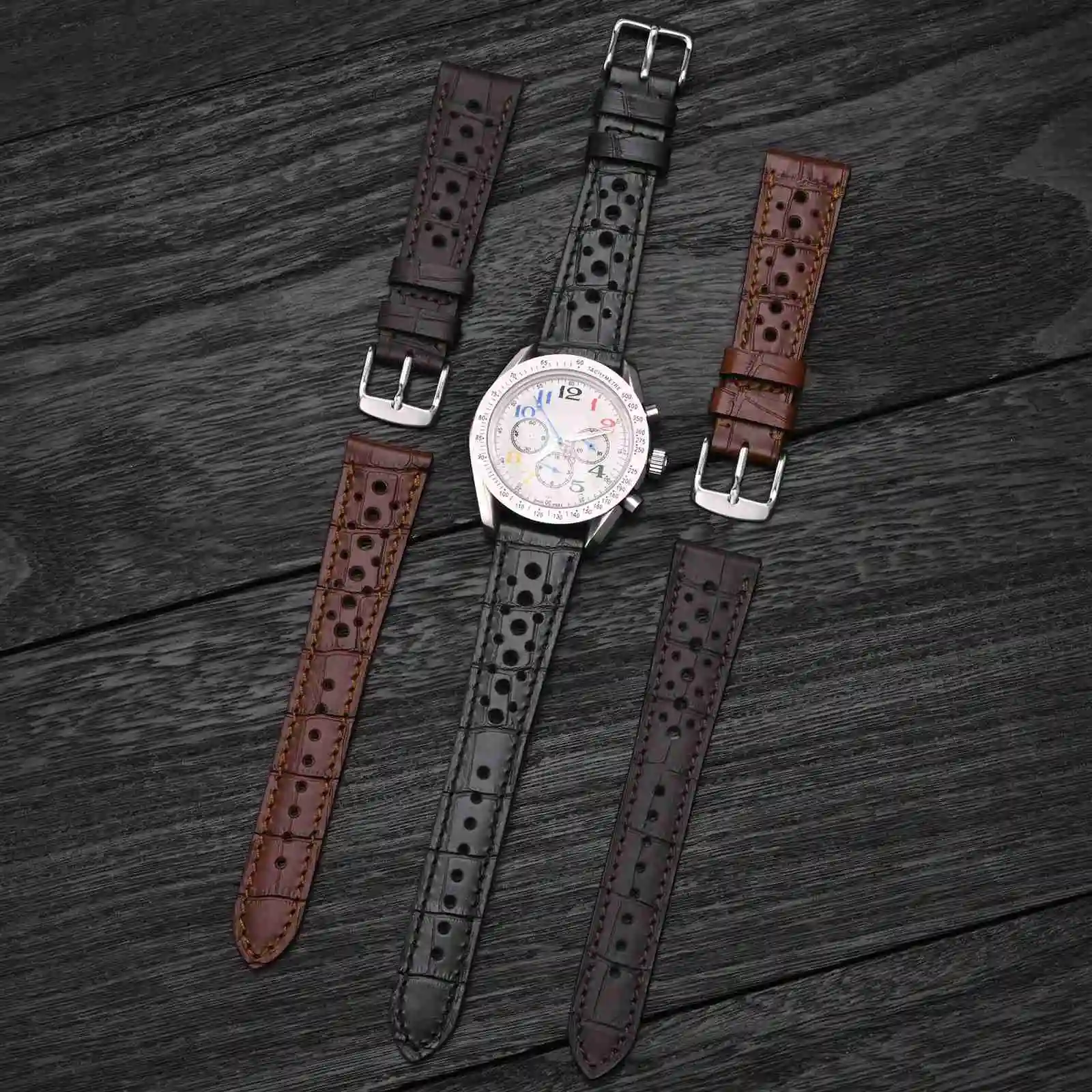 22mm Watch Strap, Vintage Leather Strap, 18/20mm Smart Watch Strap Replacement Strap Watch Band for Men,Women Wrist Strap