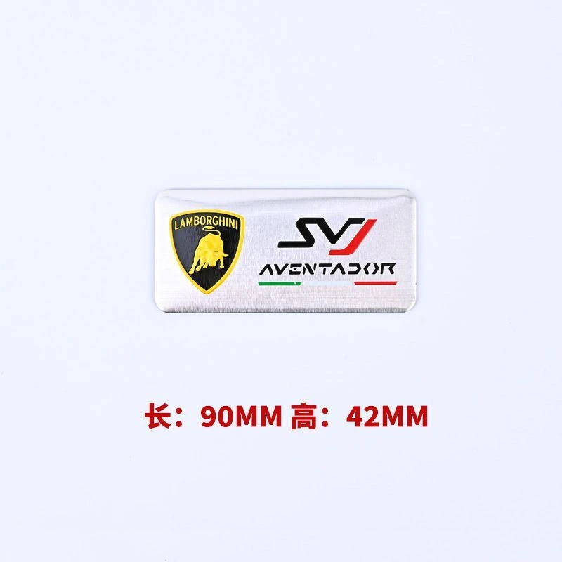 3D Sstereoscopic Modificate Aluminum Sticker Sports Car Metal Stickers For Lamborghini Urus Huracan Aventador Premium Accessory view 4