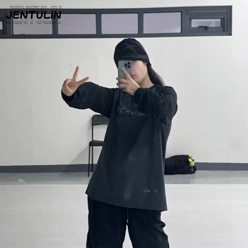 Punk Hip Hop Winter Hat Knitted Warm Women's Wool Caps Harajuku Retro Y2K Gothic Streetwear Fashionable Leisure Pullover Unisex