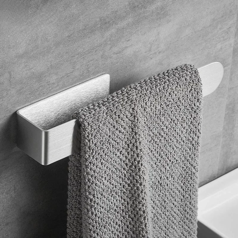 

304 Stainless Steel U-shaped Towel Rack Toilet Roll Paper Holder Self Adhesive Wall Mount Hook Bathroom Towel Storage Rack