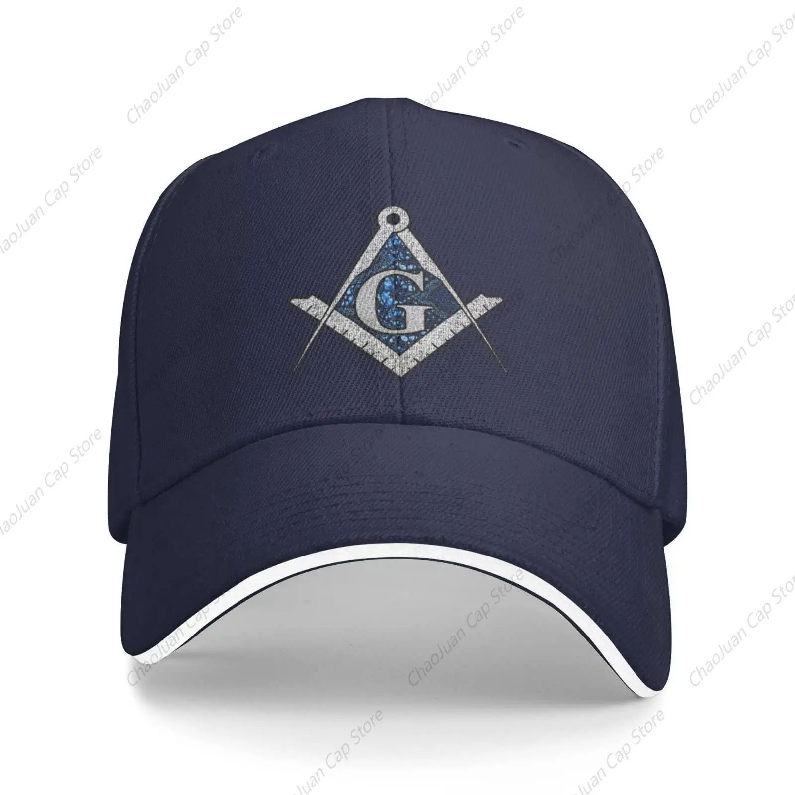 Mason Masonic Print Compass Baseball Cap Men Ponytail Hat Women Dad Trucker Hats