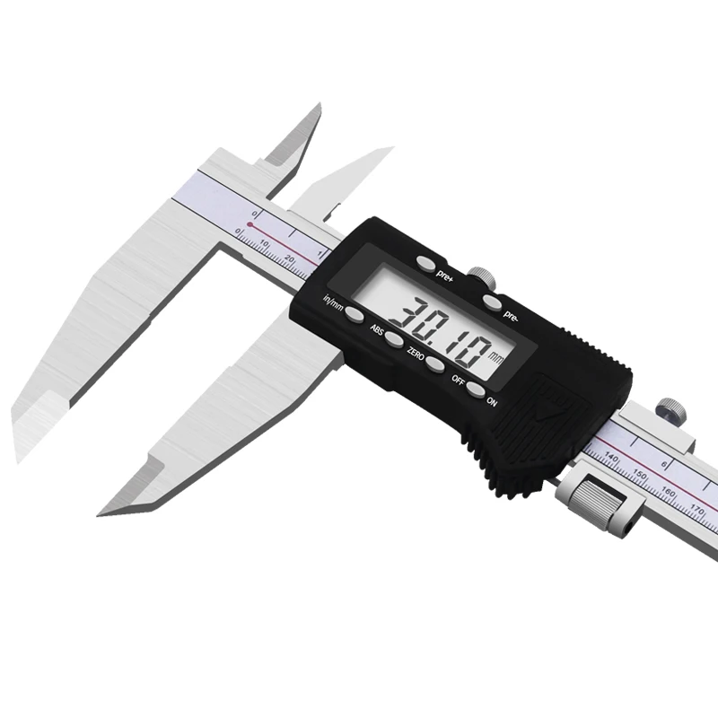 Hengliang  stainless steel high-speed chip double-edged claw extended foot stainless steel vernier electronic digital caliper