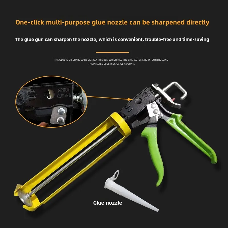 Industrial Grade 300CC Manual Glue    with Steel Plastic Handle 330ML    Tool Special Pushing Feature for Construction view 2