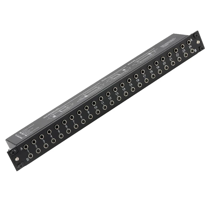24 48 Ports Audio Jumper Tray 6.5 Patch Panel Router with Audio Jumper Board and Jumper Rack Audio Sound Equipment