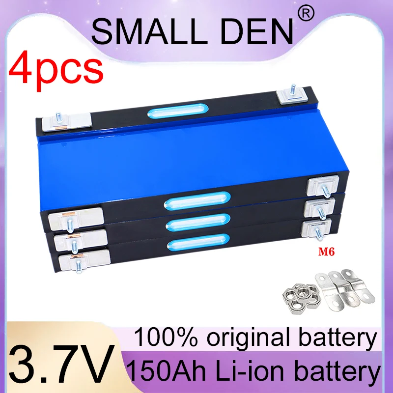 

Подходит для электромобилей, автономная солнечная и ветроэнергия, большой одиночный блок А, литиевая батарея 3,7 В, 150 Ач, 12 В.