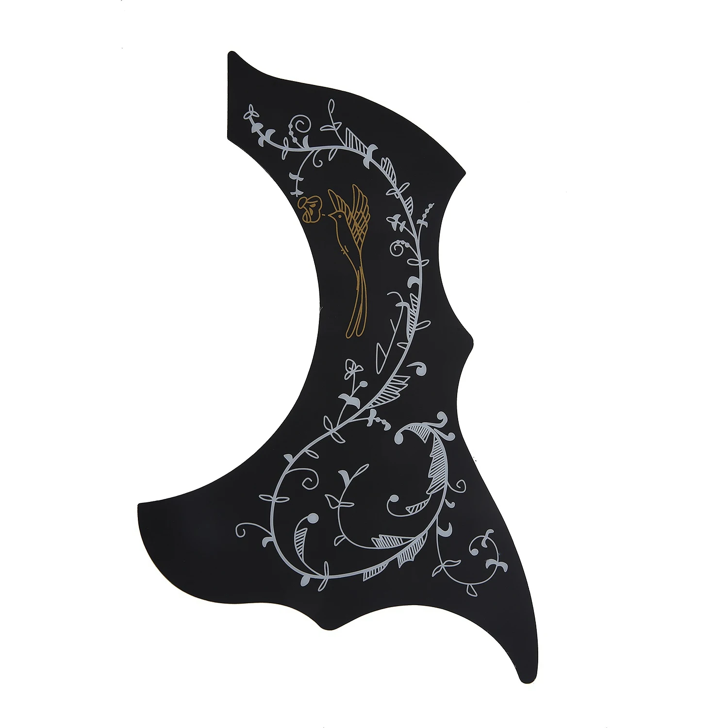 Pickguard-Acoustic-Acoustic Guitar Pickguard, Self Adhesive, Black