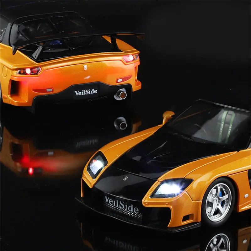 1:24 Mazda RX7 RX-7 FD3S Alloy Movie Sports Car Model Diecast