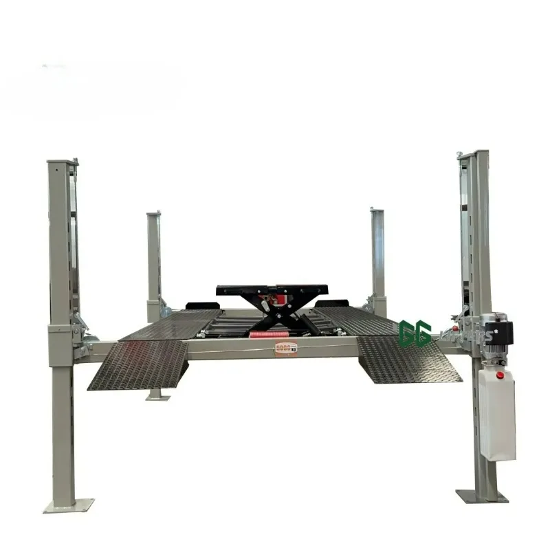 

5 Ton 4 Column Post Car Lift Hydraulic for Home Garage Outdoor Storage 2 Double Parking with Casters 9000 Lb