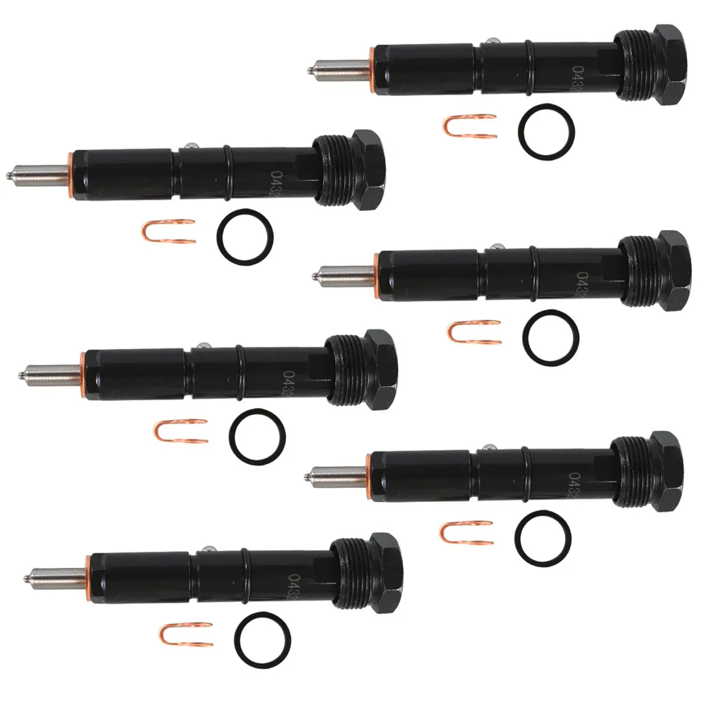 6Pcs 연료 인젝터 마린 0432133864 Bosch Marine 300 50HP Dodge Cummins 5.9L 12V 1994-1998 엔진 커먼 레일 인젝터