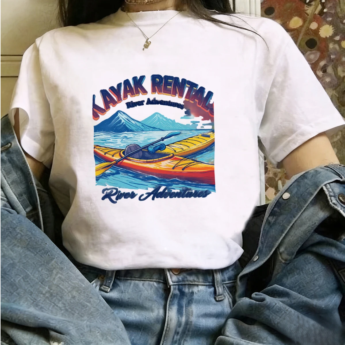 Your Health Wellness - Camisetas de Cuello Redondo para Mujer,