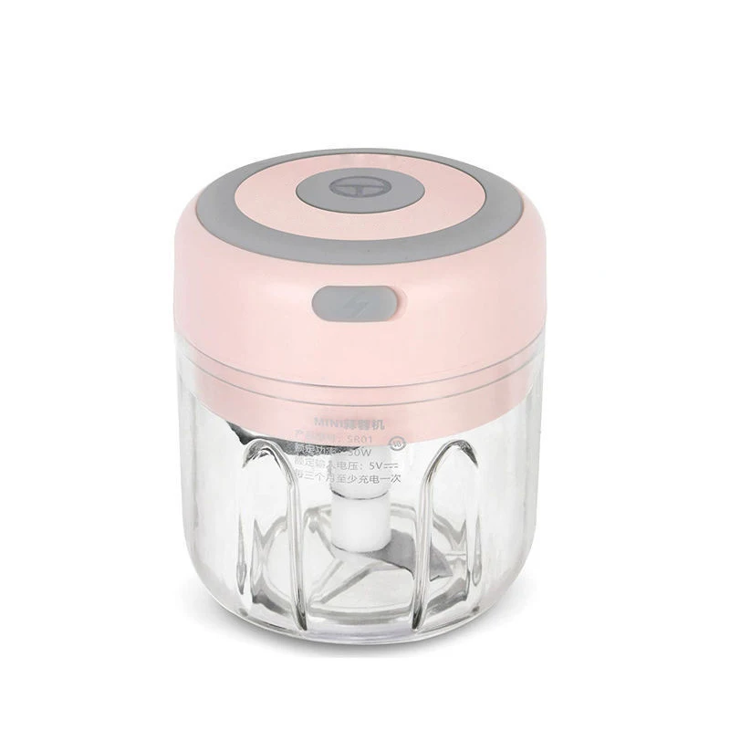 New 250ml Mini Electric Garlic Chopper Household multifunctional Wireless Garlic Beater USB Portable Baby Auxiliary Machine