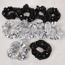5Pcs Sequin Disco Ball Hair Ties Hair Band for Girl 70s Music Disco Theme Birthday Bachelorette Wedding Party Favors Decoration