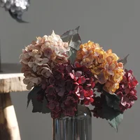 35CM Autumn Hydrangea Artificial Flower Wedding Home Decoration Flower Arrangement Photography Props 4