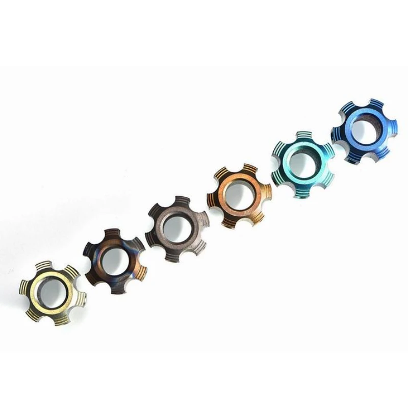 MG Titanium Alloy EDC Paracord Bead Fidget Spinner Push Slider DIY Accessories EDC Pendant Outdoor Tools for Adults Gift for Men
