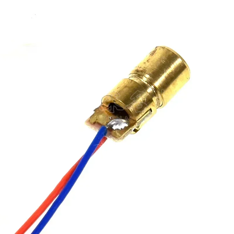 1/3/5/10pcs Laser Diode 650nm 6mm 3/5V Adjustable Laser Tube 50mW Red Point Line Laser Diode Module Red Copper Head