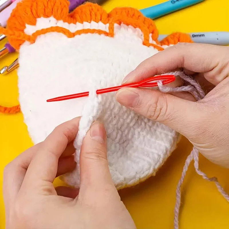 Komplettes Strickwerkzeug-Set – Stricknadeln in verschiedenen Farben und Mini-Verschlüsse, Organizer-Box für handgefertigte Kleidungsstücke und Textil-DIY TMZ – Detail 7
