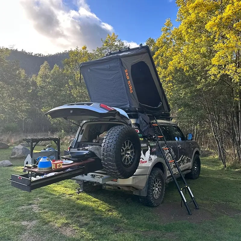 

Lightweight Waterproof Aluminium Hardshell Off-Road Rooftop Tent Car Roof Top Tent RTT for 4WD Camping Adventure
