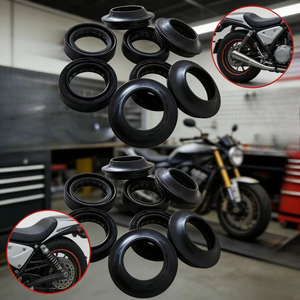 

43*55 43x55x11 43 55 11 Front Shock Fork Damper Shaft Oil Seal Dust Cover For Kawasaki GTR1400 GTR ZZR 1400 ZZR1400 2006-2017 16