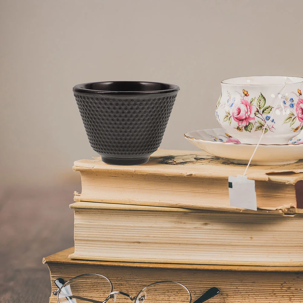 Tea Mug Cast Iron Teacup Vintage Teaware Glass Black Chinese Teacups Home Office