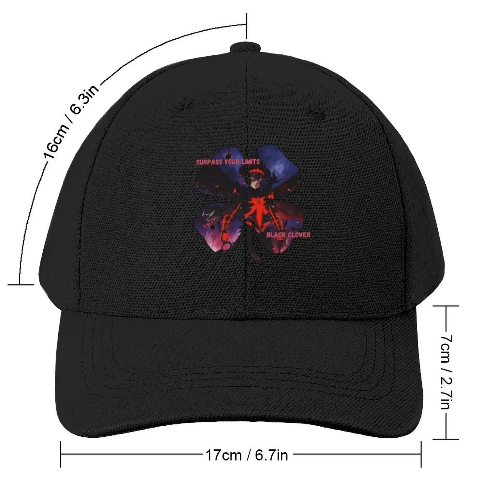 Surpass Your Limits with asta in this Anime Design Baseball Cap Rugby Brand Man cap Hats Woman Men's