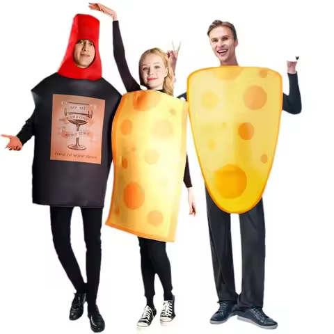 Couple Funny Performance Cosplay Costumes Halloween Adult Funny Cosplay Performance Role-playing Cheese Cake Party Costumes