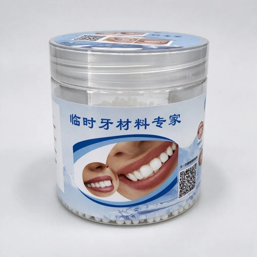 230ml Temporary Tooth Repair Kit, Thermal Moldable Beads DIY Cosmetic Tooth Gap Filler for Missing Teeth, Dental Filling Beads