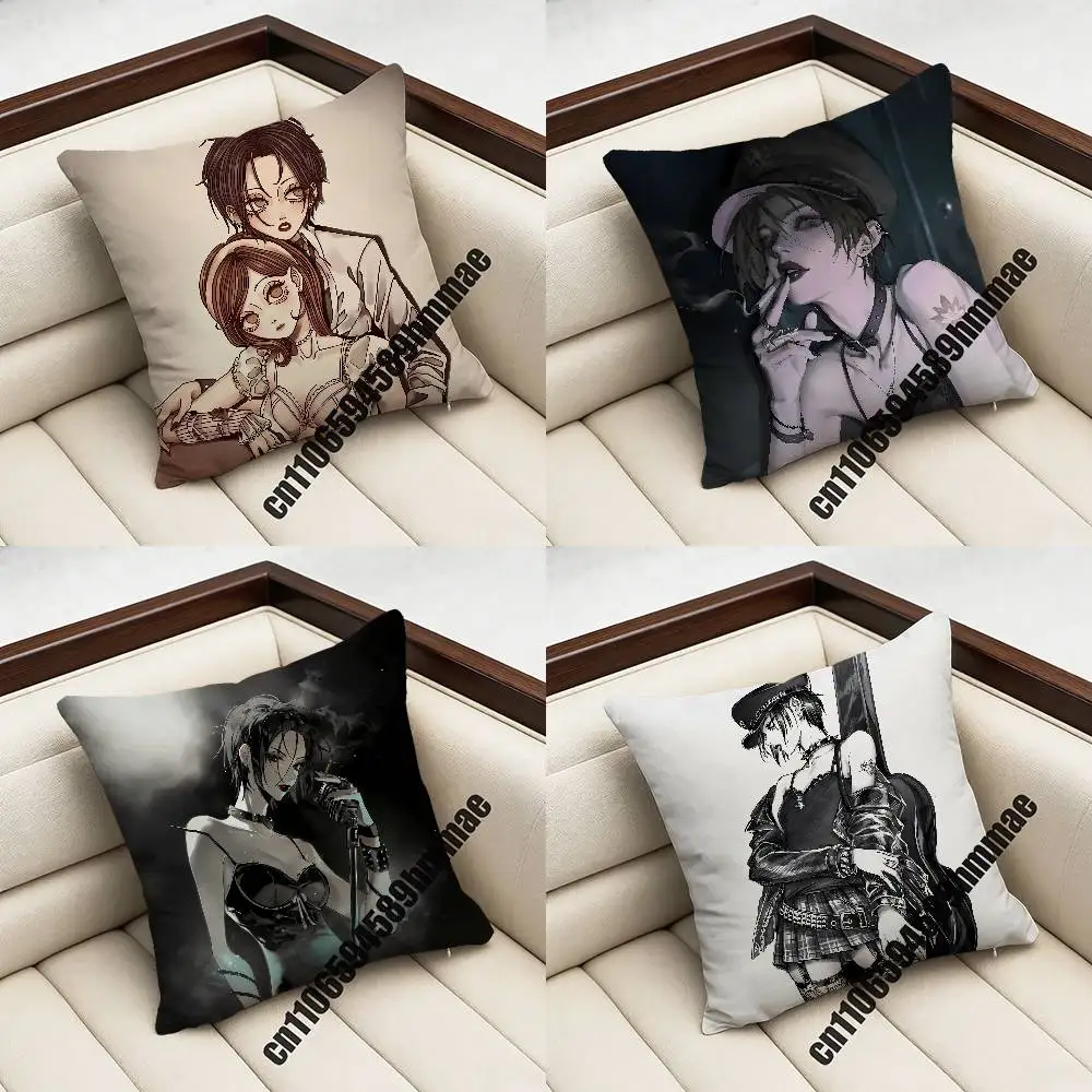

For Ren Nana Osaki Yasushi Shin Throw Pillow Case Sham 45x45cm Decoration Square Sofa Pillowcase Pad Cover