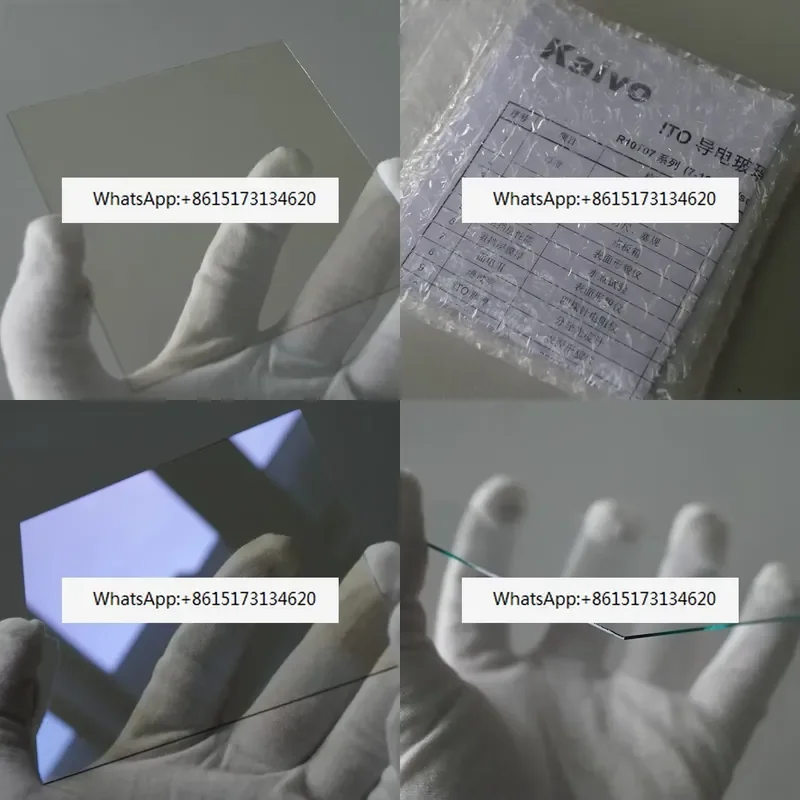 Laboratory ITO Conductive Glass 100x100x0.7mm 7-10 Ohm/sq 12 Pieces Box