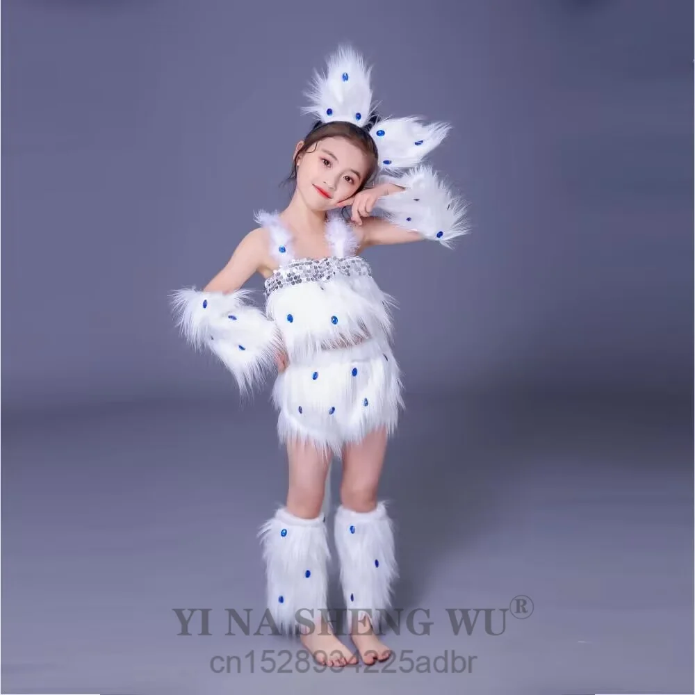 

6-цветные костюмы для кошек, сексуальные танцевальные костюмы для девочек-кошек, костюмы для выступлений, детские танцевальные костюмы на Хэллоуин, детские костюмы