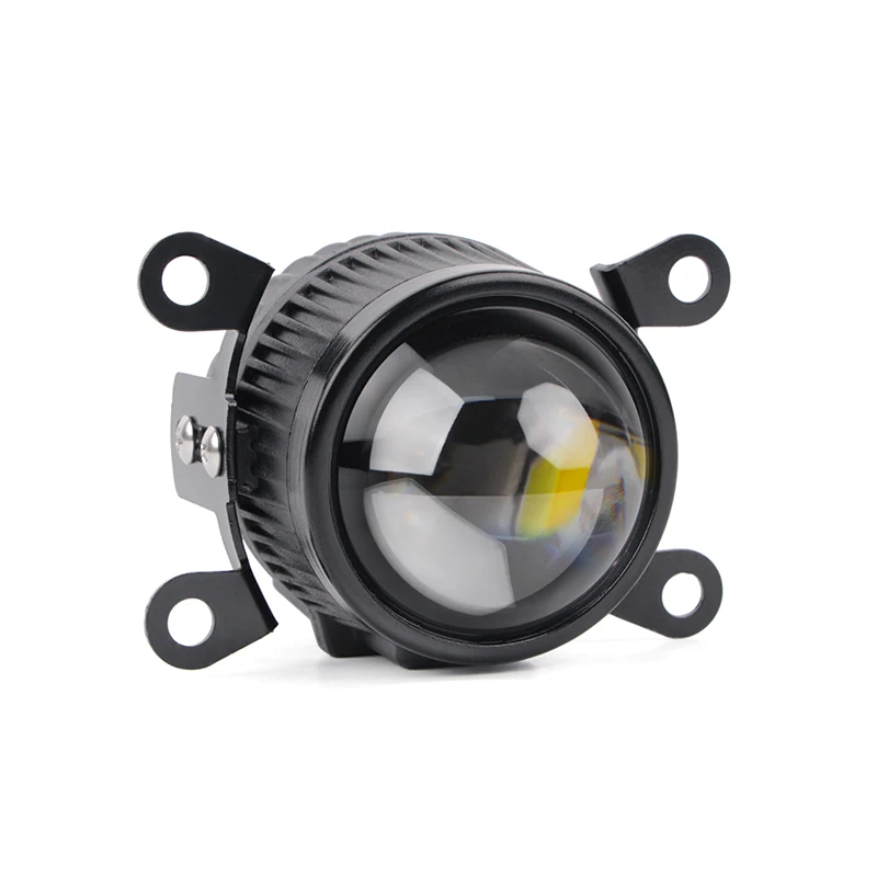 Universal H11 Fog Light 3 Colors White Yellow Warm White Bi Led Projector Lens High/Low Beam Mini Fog Lamp Led Headlight