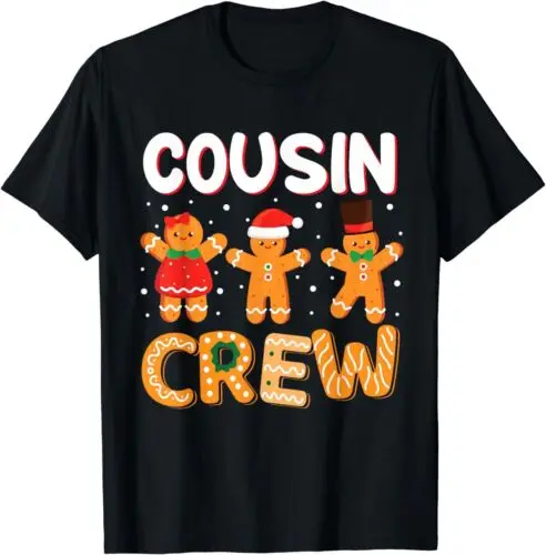  Cool Cousin Crew Christmas Pajama Gift Idea Tee T-Shirt Size S-3XL