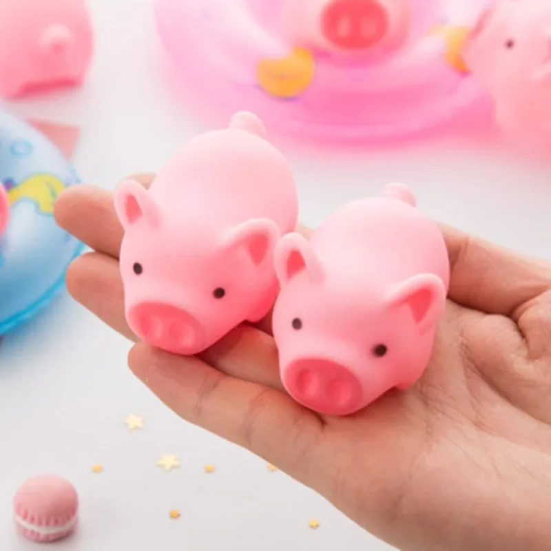 1/3pcs Pink Cartoon Pig Stress Relief Decompression Venting Toys Adorable Lovely Pink Button Gift for Children Release Stress