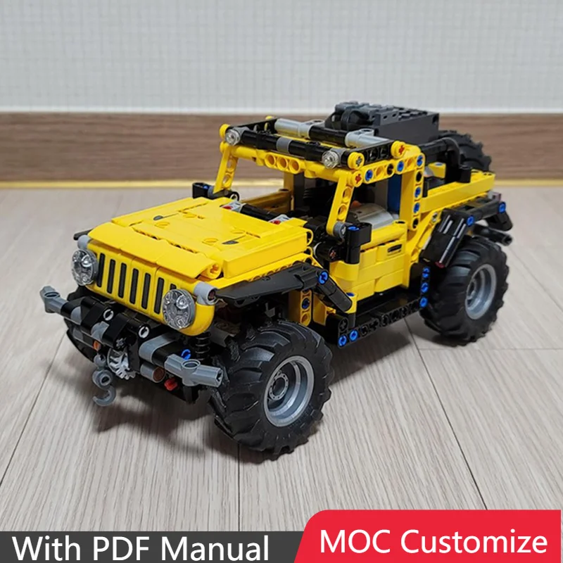 

687 шт. креативный MOC пульт дистанционного управления внедорожник блоки модель для детей развивающая игрушка креативный набор кирпичей праздничные подарки