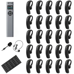 Wirelesslinkx Whisper Wireless Tour Guide System Magenetic Charging Audio Guide for Simultaneous Translation Factory Group Tour