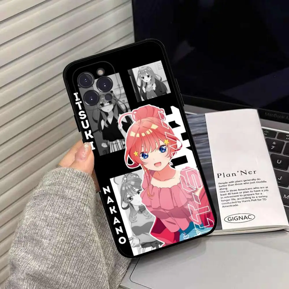 Nakano Miku Anime Phone Case Silicone Soft for iphone 15 14 13 12 11 Pro Mini XS MAX 8 7 6 Plus X XS XR Cover