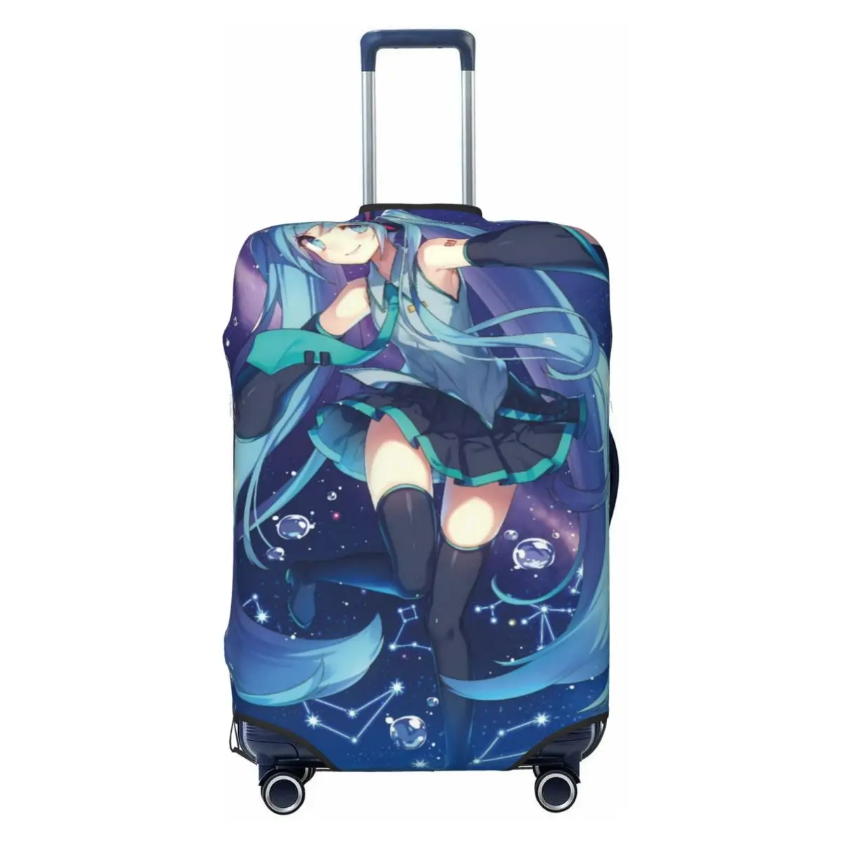 カスタム初音ミク-vocaloid-ロックアニメスーツケースカバー-洗える荷物保護カバー-18-32-インチ用