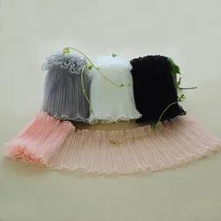 NEW Simple Fashion Pleated Fluffy Tulle Lace DIY Home Textile Curtain Bed Linen Border Clothing Skirt Cuff Extended Hem Material