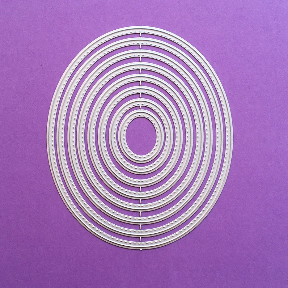 Ellipse oval circles Metal Cutting Dies for Scrapbooking Paper gift Card Making DIY Album craft Die Cut