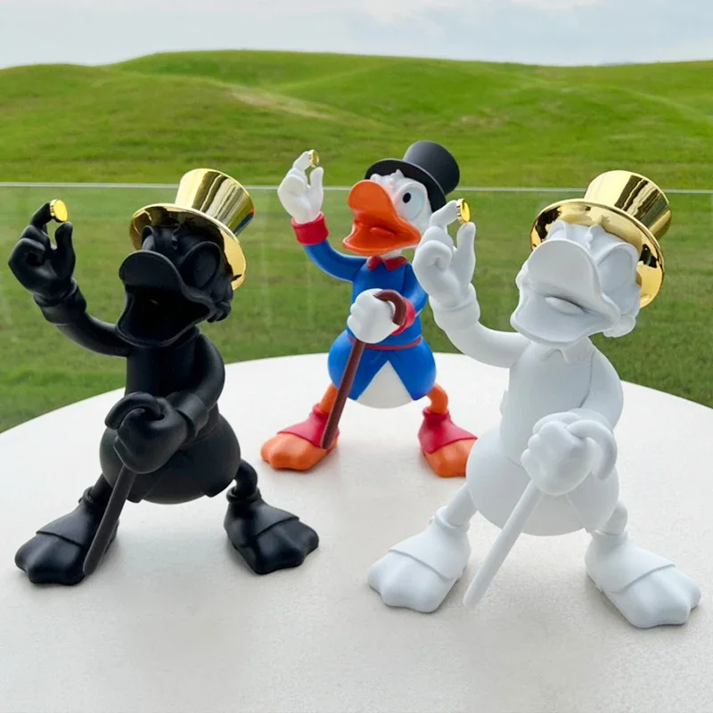 30cm Cartoon Anime Magician Donald Duck Action Figure Resin statue Collection model Home decorations Ornaments toys kids gift