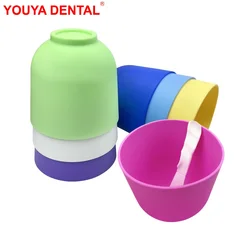 Dental Mixing Bowl Cup Flexible Rubber Bowl Silicone Mixed Bowl For Gypsum Alginate Plaster Impression Material Dentistry Tools