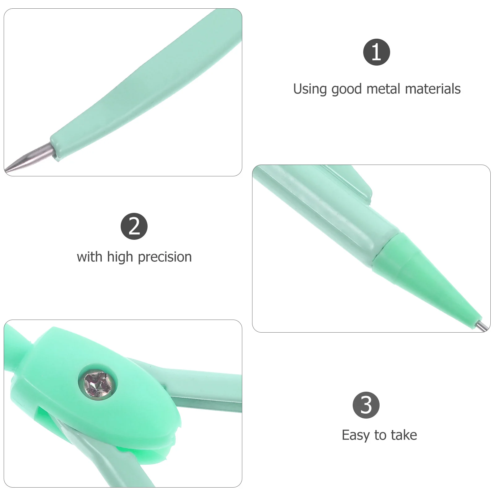 Compasses Tool for Drawing Circles Math Lead Pencils Kids Geometry Stationery Large Drafting Tools