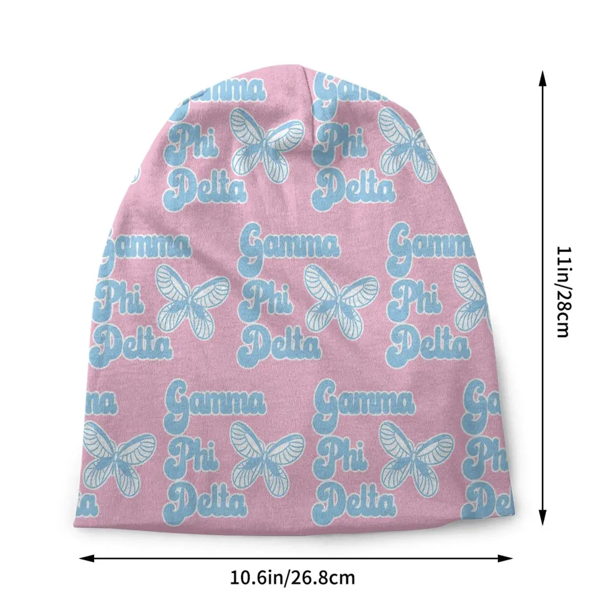 Custom Gamma Phi Delta Academic Skullies Beanies Caps Fashion Winter Warm Knitting Hat Adult Unisex Scholarly Bonnet Hats