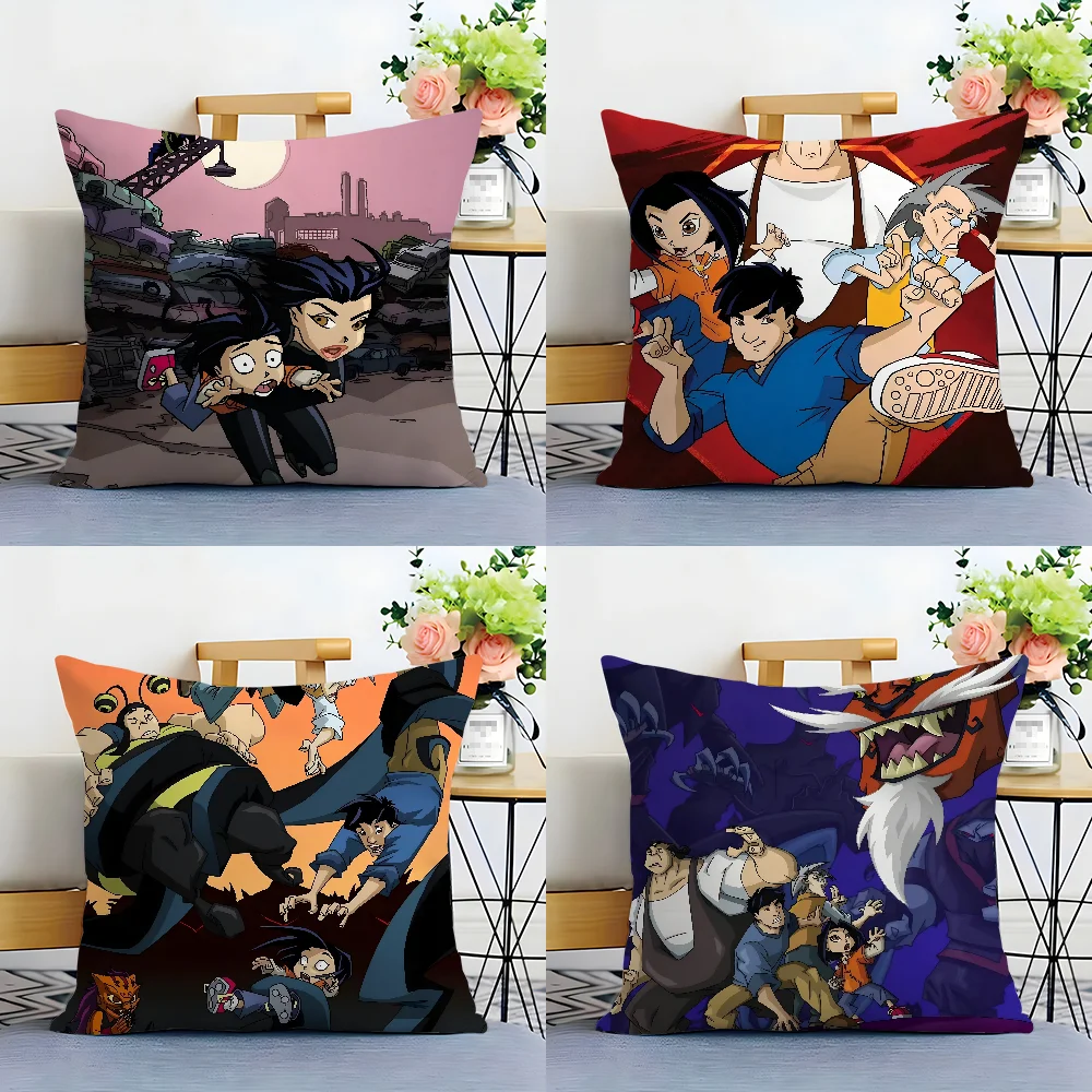 Jackie Chan Adventures Pillow Case Plush Fabric Soft  Pillowcase Double Sided Print Cushion Cover Household Gifts