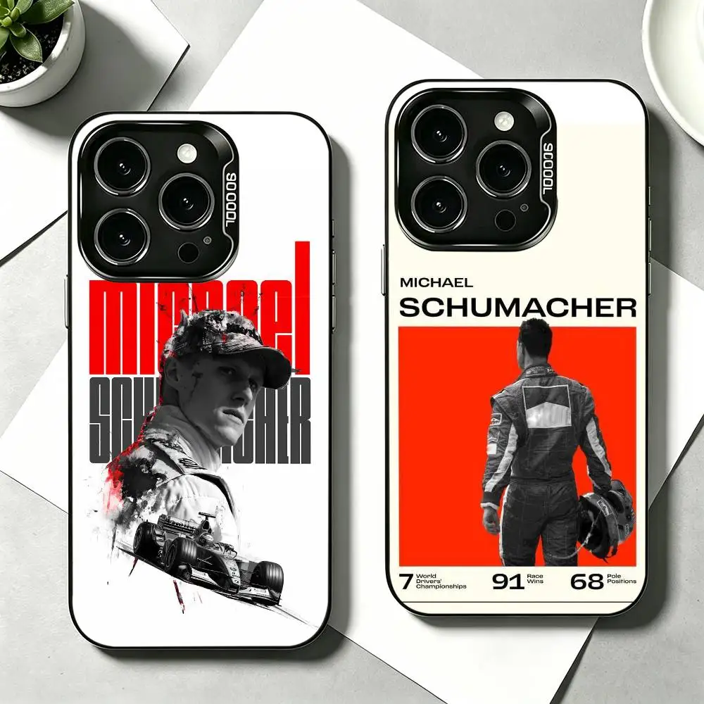 47 Racer M-Michael Schumacher Phone Case For iPhone 17,16,15,14,13,12,11 Plus,Pro Max,XS,Colorful Silver Phone case Funda Cover