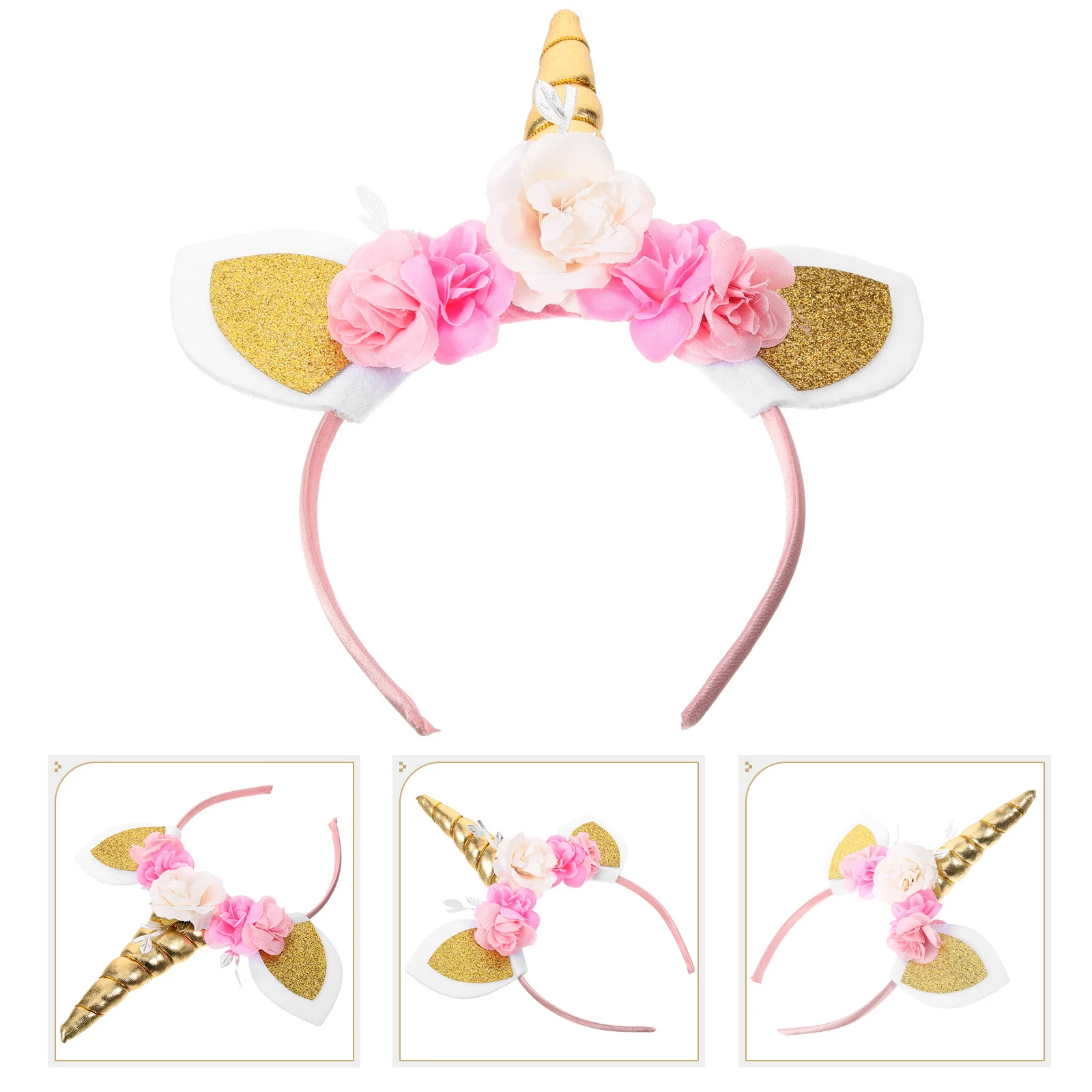 

Unicorn Headband for Girls Children Headdress Kids Headbands Hair Hoop Gold Accessories