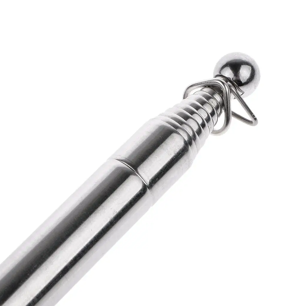 Durable Extendable Rod Telescopic Hand Pole for Flag Windsock Event Guide with Red Sponge Handle